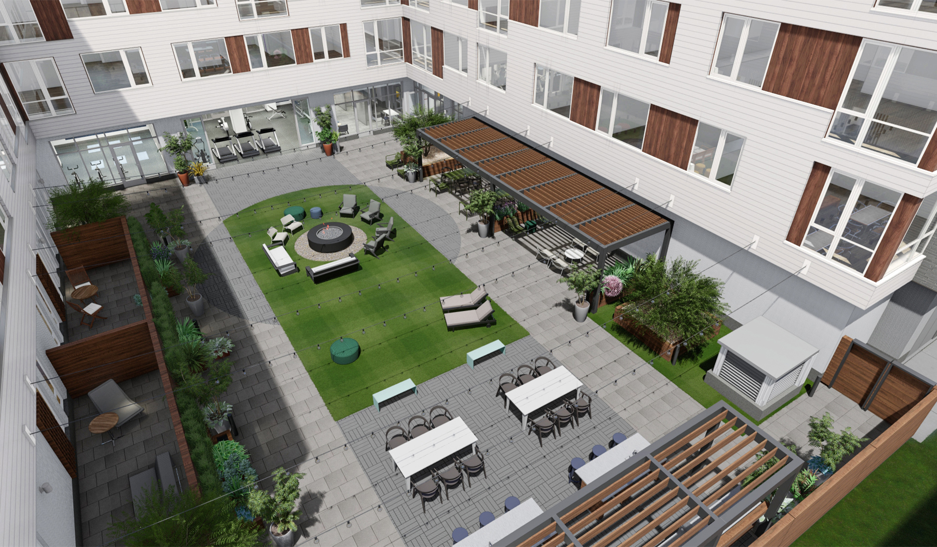 Prism Apartments | Cambridge, MA | Courtyard